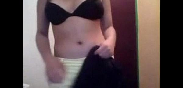  Cute Latina girl teases on webcam
